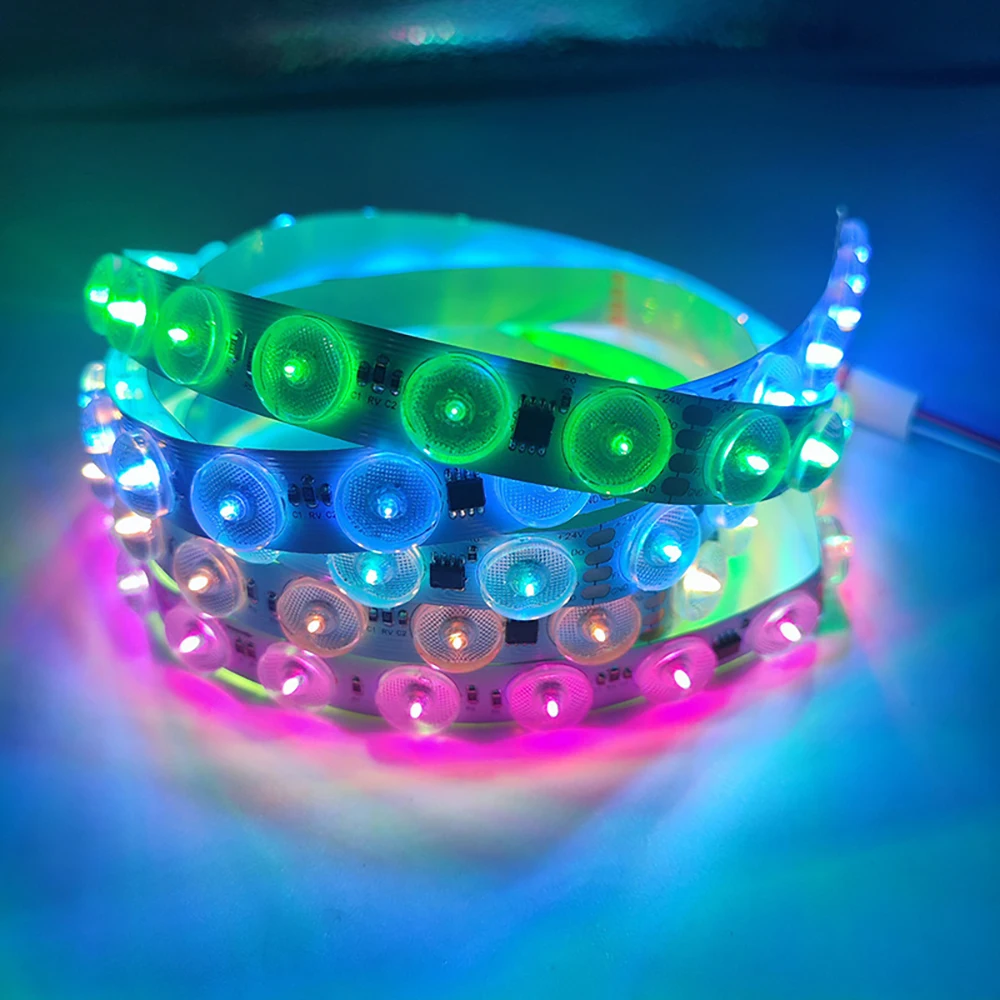 20M RGB LED Strip Light DC 24V SMD 2835 3030 18W Super Bright Wide Beam Angle Diffused Flexible LED Tape for Home Decoration