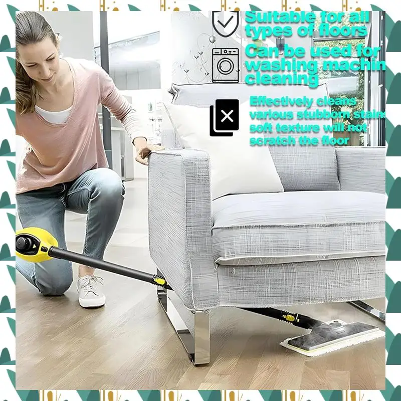 ABYK Juego de paños de microfibra Paño de microfibra lavable para limpiadores a vapor Karcher Easyfix SC 2, SC 3, SC 4, SC 5