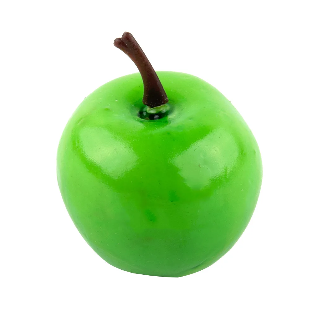 High Simulation Fruit Plastic Fake Red Apples Photo Props Fruit Home Artificial Varietal Green Apples Fruit Shop Model
