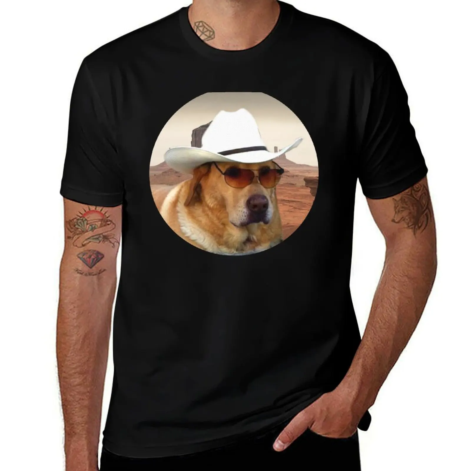 

Doggo Stickers: Cowboy T-Shirt t shirts for man pack white printed t shirts for man t shirt man luxury T-Shirt