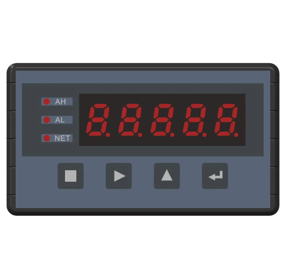 The weighing controller has the functions of force measurement display, peak detection/display hold, and up and down alarm