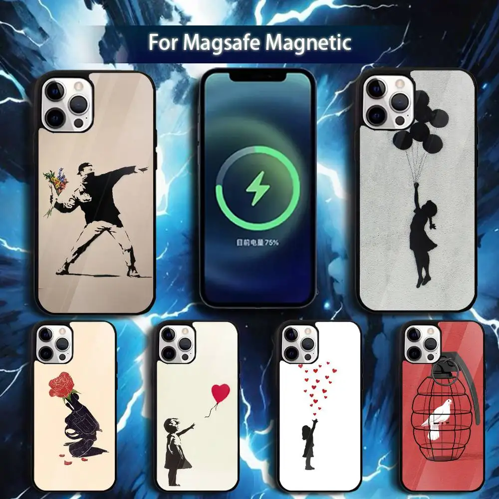 

G-Graffiti A-Artist BanksyS Phone Case For iPhone 17,16,15,14,13,12,11,Pro,Max,Plus,Mini,Magsafe,Magnetic Wireless Charging Case