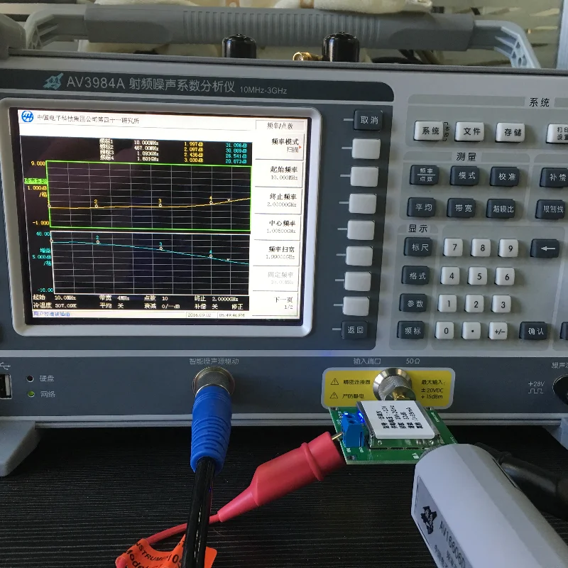 Amplificador do Wideband do RF do baixo ruído, LNA, ganho 0.01-2000MHz, 32dB