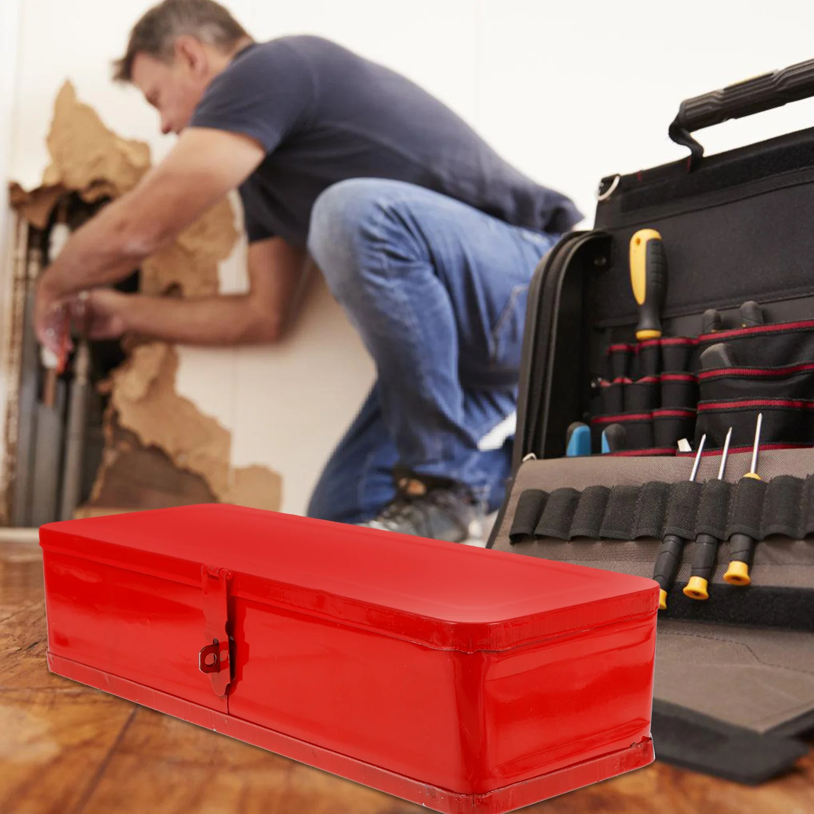 Organizador de herramientas de Metal, caja de almacenamiento de herramientas de reparación, caja de herramientas para coche, caja de almacenamiento de herramientas, organizador de herramientas para coche