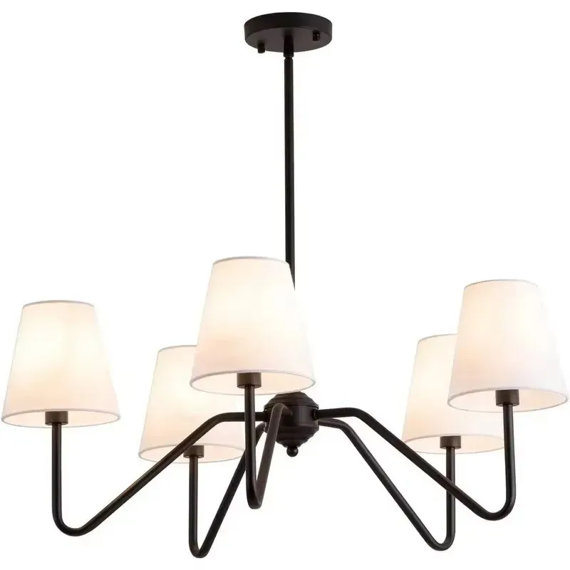 4/5/6 heads American Wrought Iron Simple Living Room Personality Creative Industrial Style Chandelier Decorative Lighting