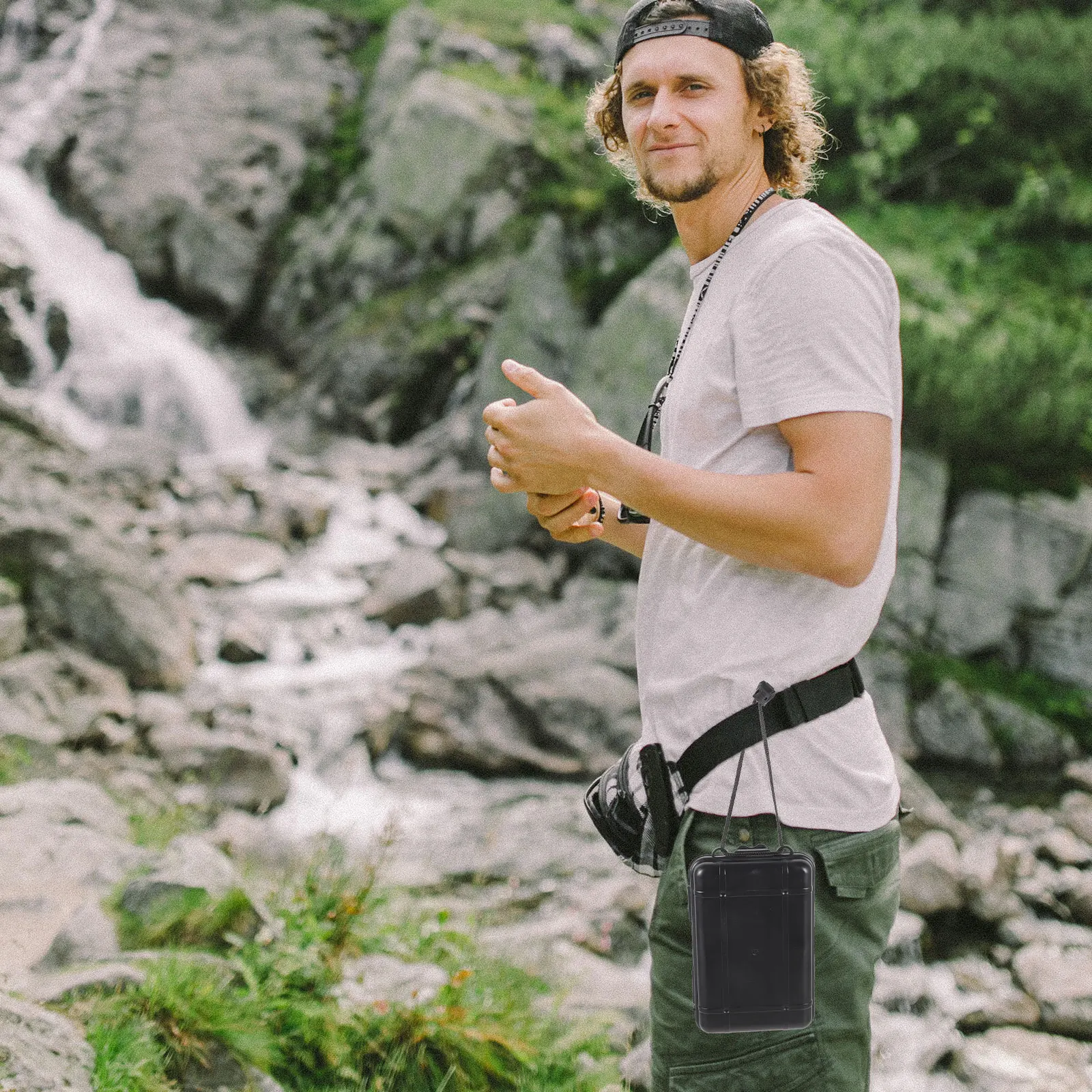 

Waterproof Sealing Box 170x110x50mm Outdoor Storage Watch Case Protective Travel Pouch For Men Watches