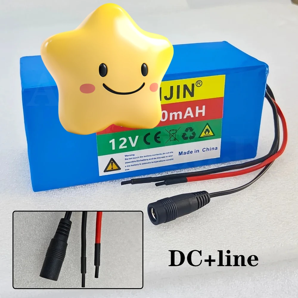 12V 20000mah 18650 rechargeable lithium 3S8P battery pack with built-in BMS circuit protection board