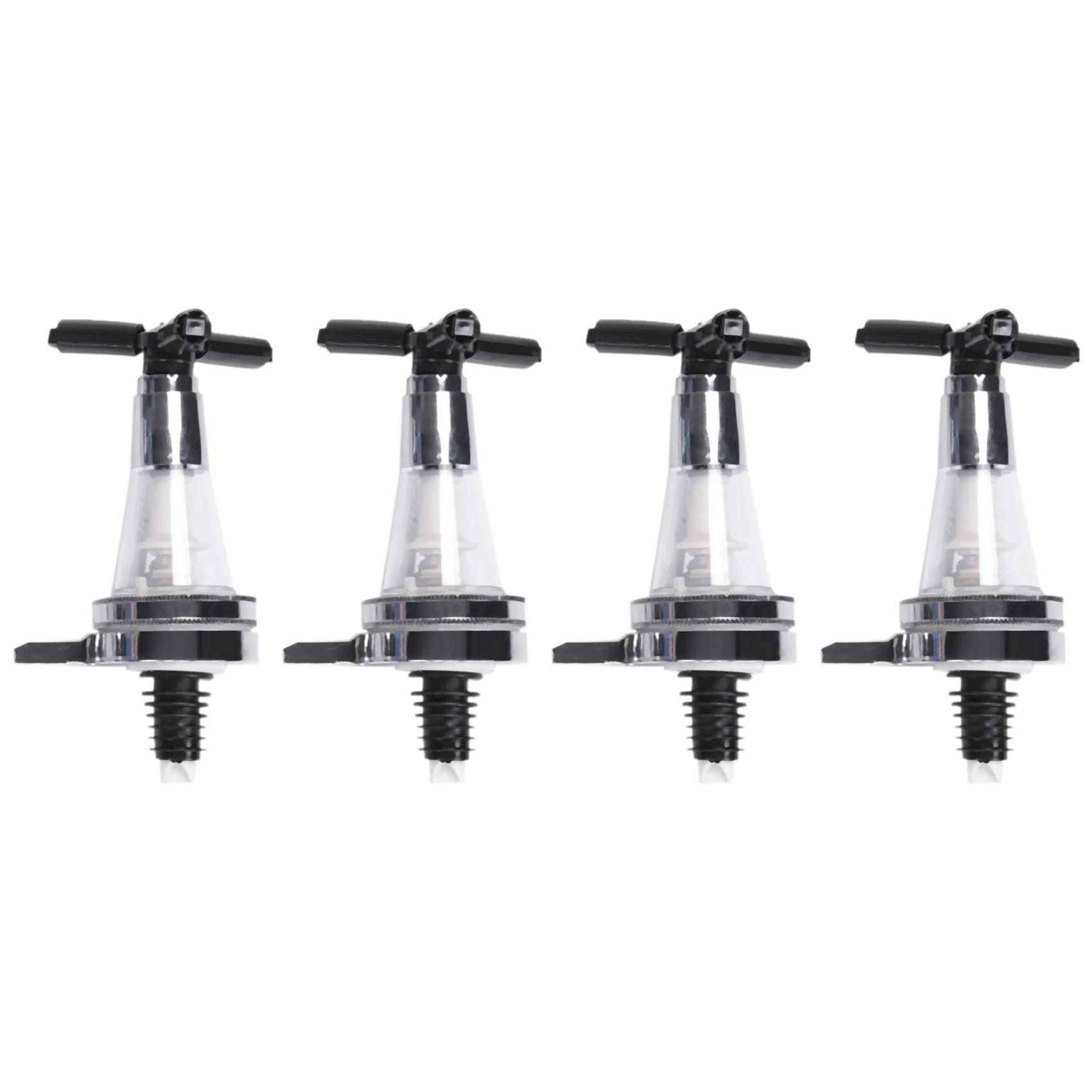AA81-2X 4 Bottle Stand Optic Dispenser Drinks Wine Spirits Steel Bar Butler Wall Mounted