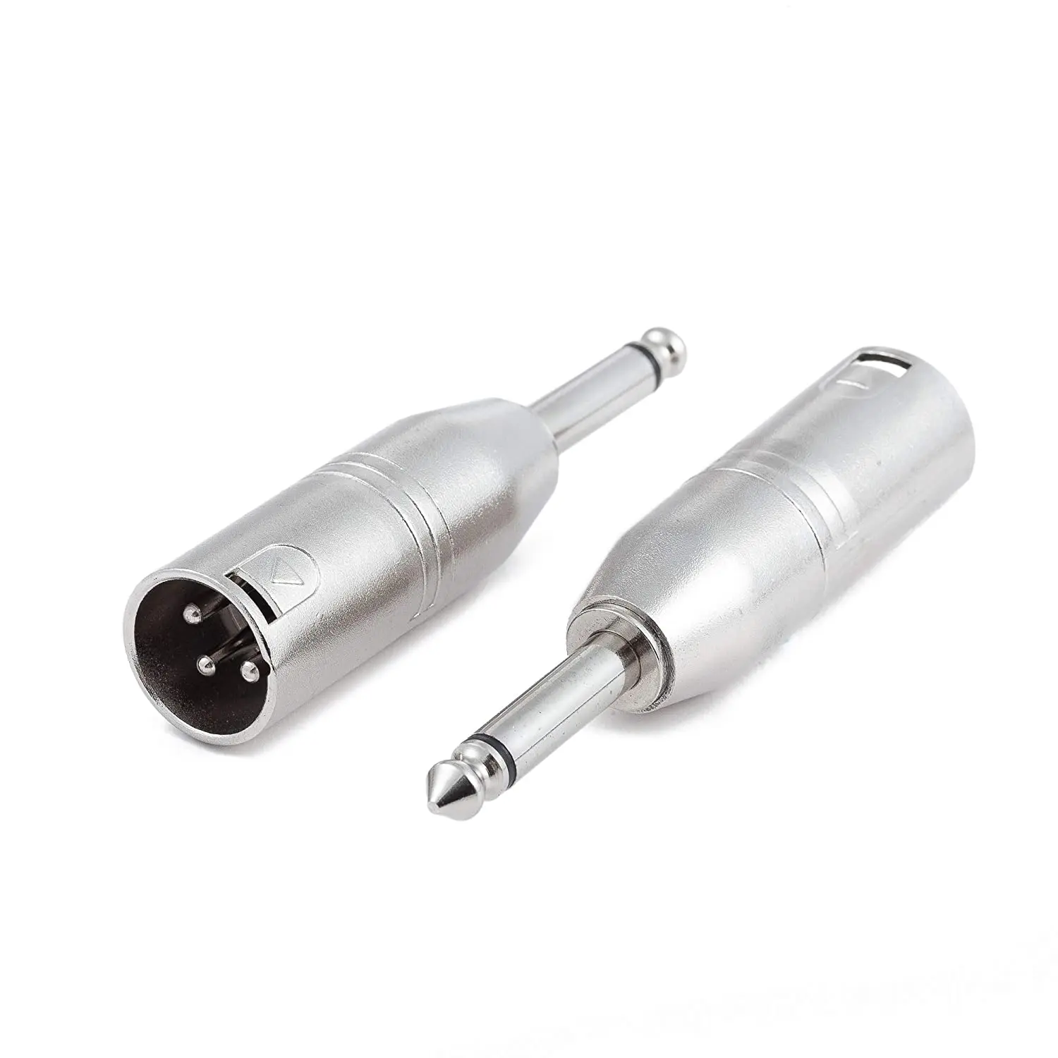 XLR Male to 1/4 Mono, Ancable 2-Pack XLR 3 PIN to 6.35mm TS Male Adapter Convertor Audio Connector Gender Changer