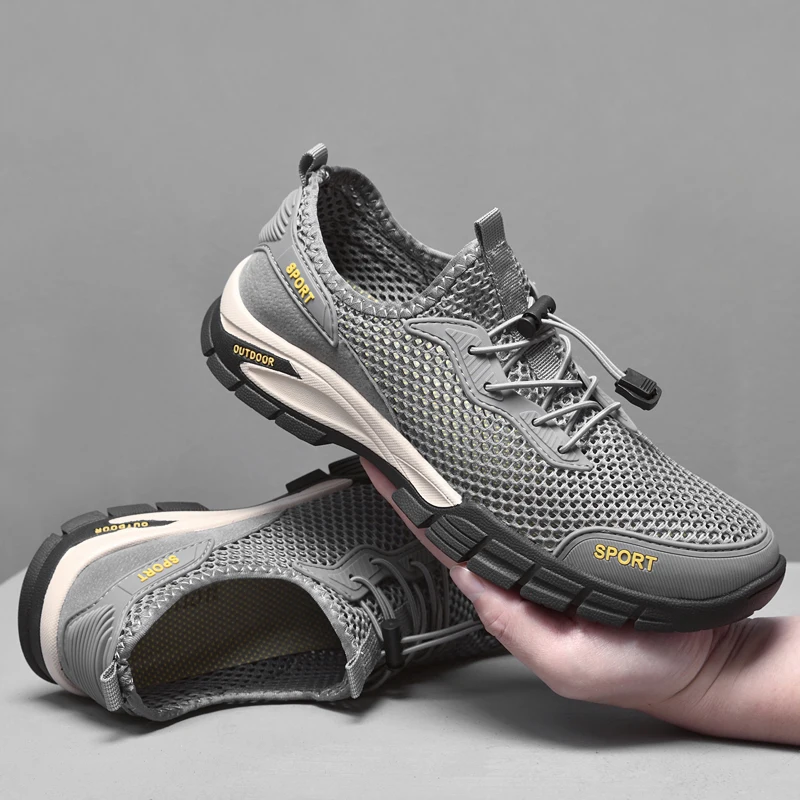 

Mountaineering Mesh Shoes, Men's Exclusive Shoes, River Tracing Shoes, Casual Large Outdoor Breathable Mesh, Fashionable Sports