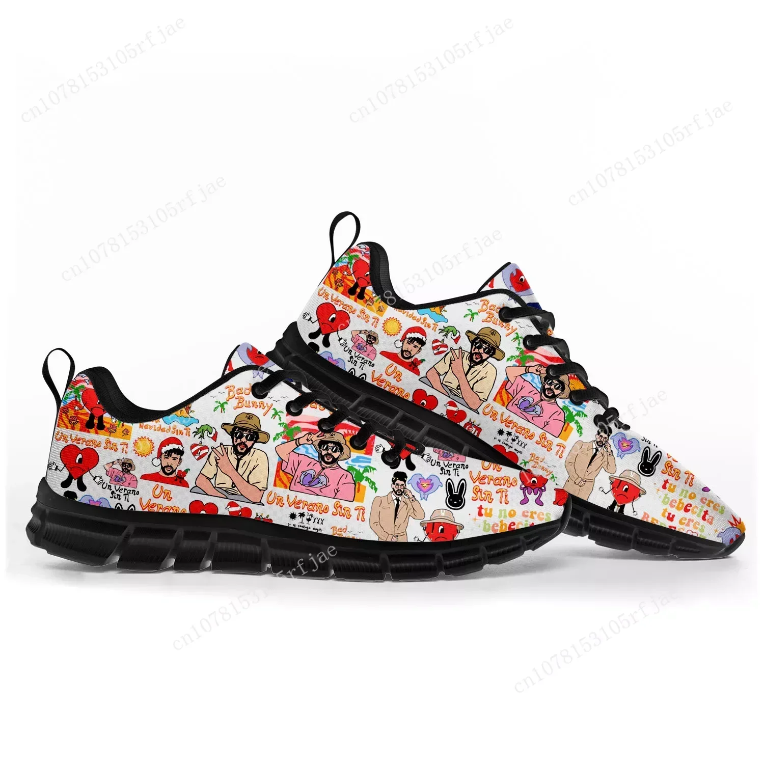 Bad Bunny Hot Hip Hop Rapper Sports Shoes Mens Womens Teenager Sneakers Casual Custom High Quality Couple Shoes