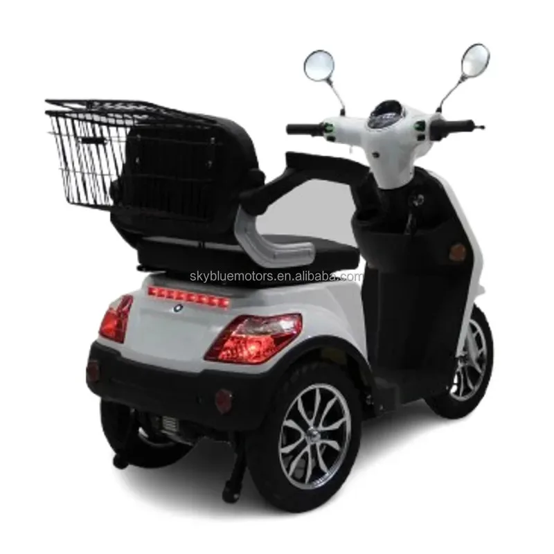 60km Long Range 3 Wheel Heavy  Mobility Scooters 1000W Lead Acid Battery Electric Scooter for Seniors with Bask