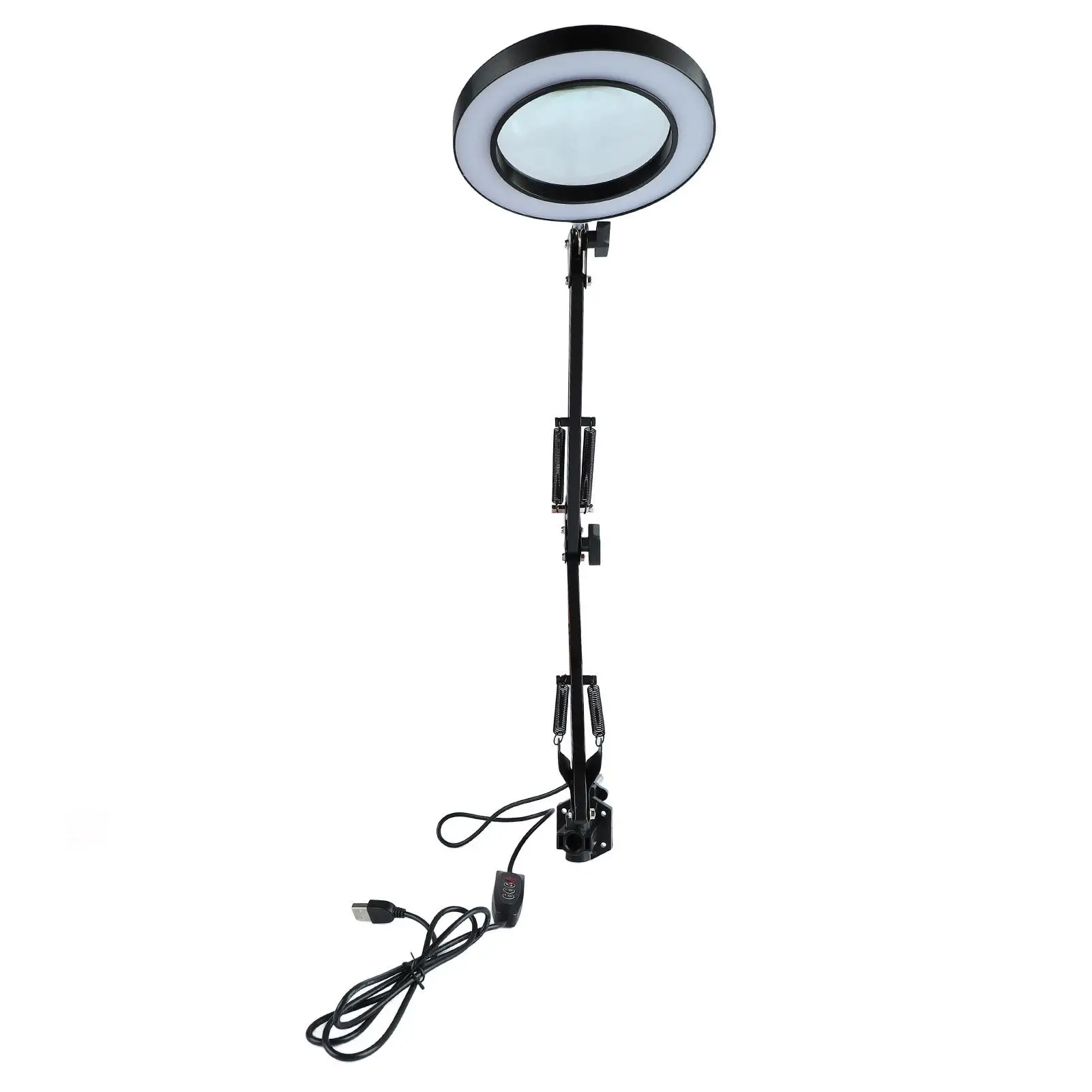 

10X LED Magnifying Lamp with Metal Stand - Easy Install, Energy Efficient, Perfect for reading & Crafts