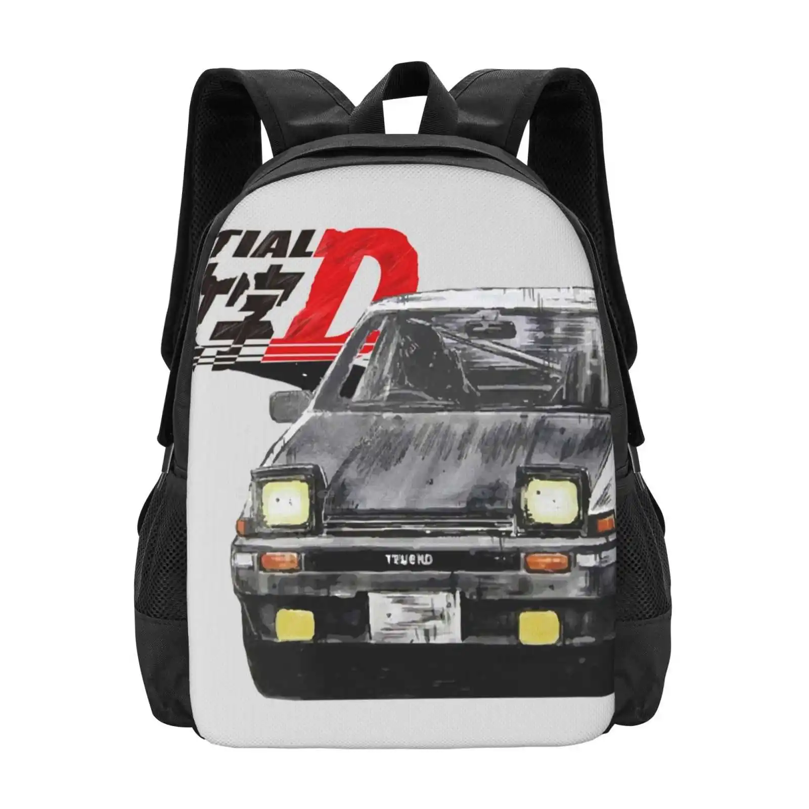 Intial-D Akina'S Pride School Bags For Teenage Girls Laptop Travel Bags Jdm Initial D Takumi Fujiwara Ae86 Trueno Race Car