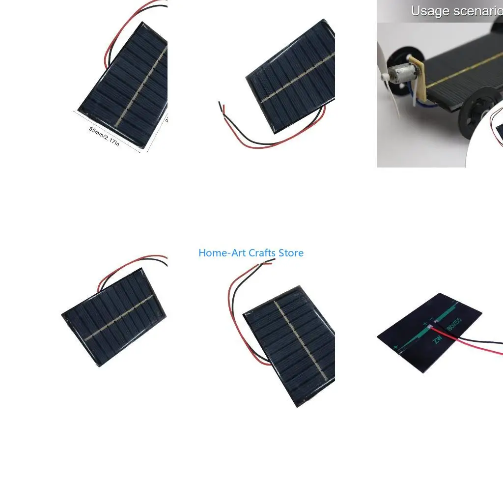 Y3NA Mini Solar Panel Polysilicon Solar with Cable for DIY & Small Solar Devices