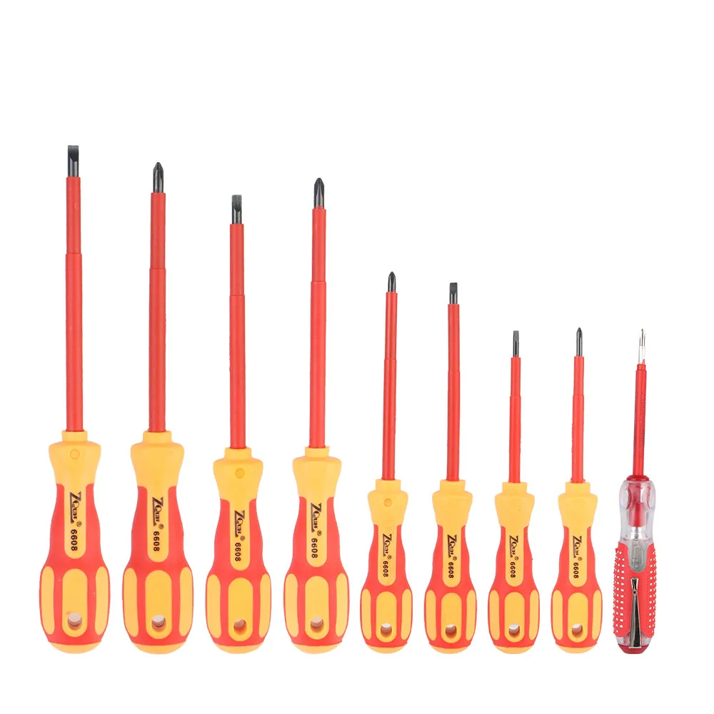 Magnetic Screwdriver Multifunctional Screwdriver Set Insulated Phillips Slotted Bits For Electrician Hand Tools Electrician