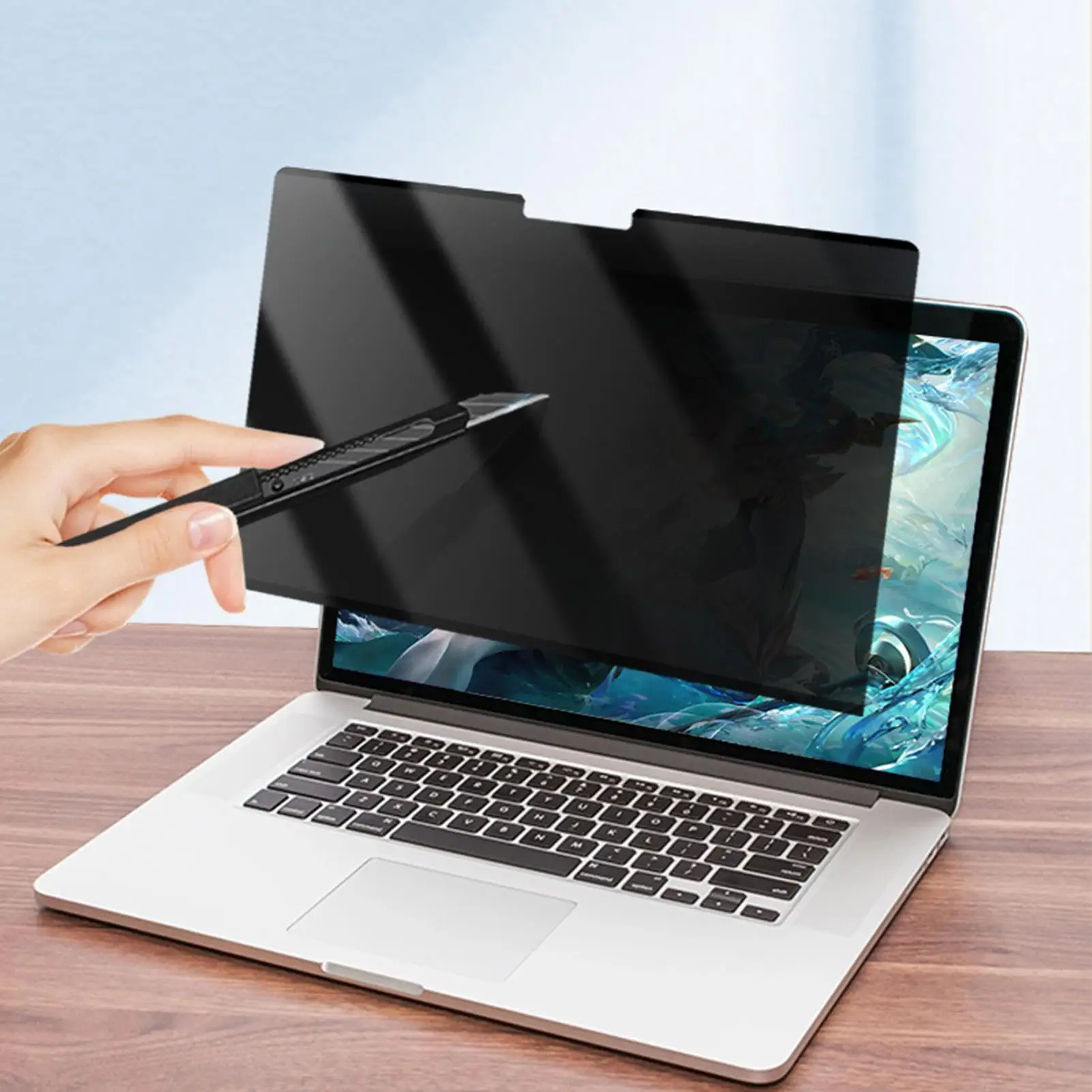 

Магнитная пленка для экрана компьютера, защитная пленка для экрана конфиденциальности 15,6 дюйма, 16:9, съемная антибликовая фильтрующая пленка для экрана ноутбука