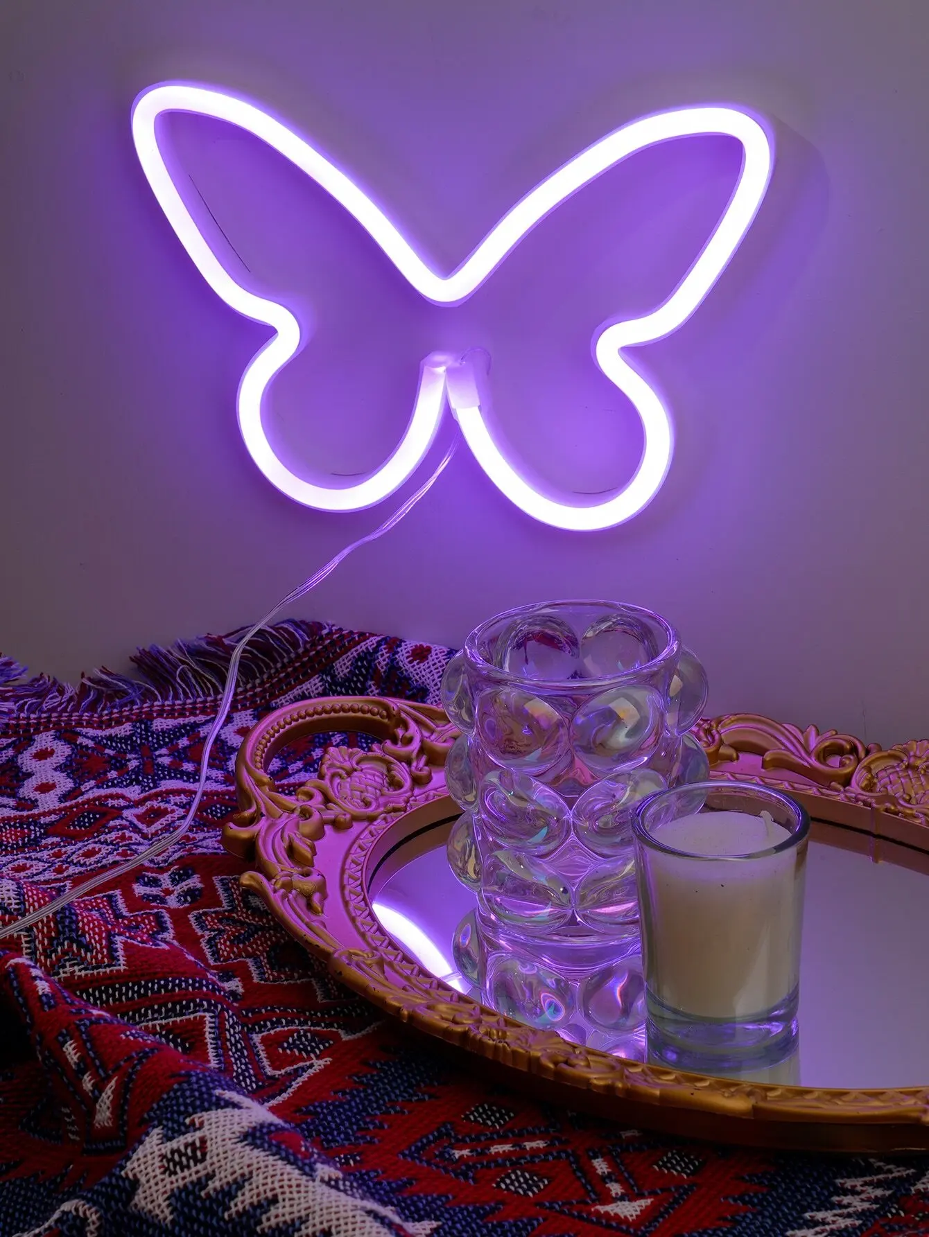 

Неоновый свет бабочки для комнаты для девочек, свадьбы и декора четырех сезонов