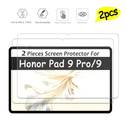 2 Pieces Oil-coating Ultra Clear Screen Protector HD Hard Film Scratch Proof Tempered Glass For Honor Pad 9 Pro /9 12.1 inch