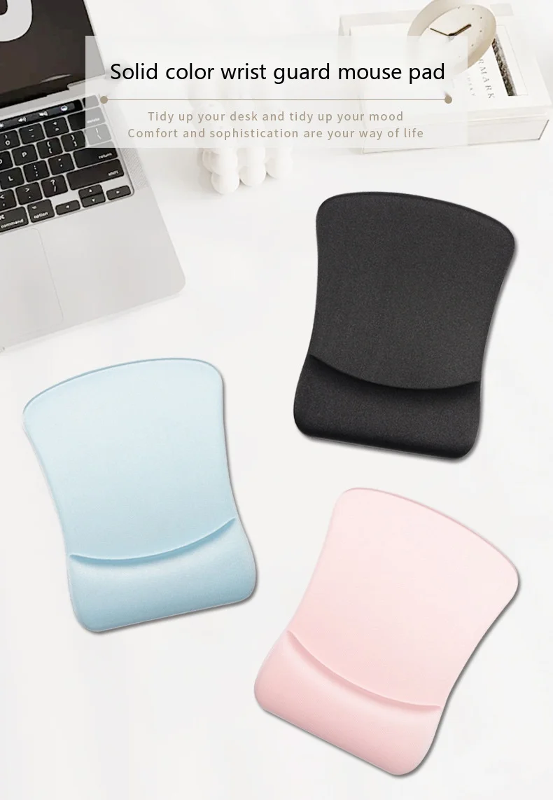 Schaumstoff-Handgelenkauflage für Mauspad, 4 Farben, Büro- und Gaming-Unterlage, ergonomisch, rutschfest, weiche Unterstützung – Detail 1