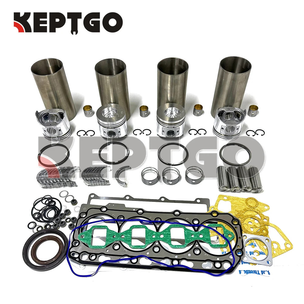 

4TNE86 Engine Overhaul Reuild Kit Liner Piston Ring Main Con Rod Bearing Full Gasket Set For Yanmar 4TNE86 STD Size