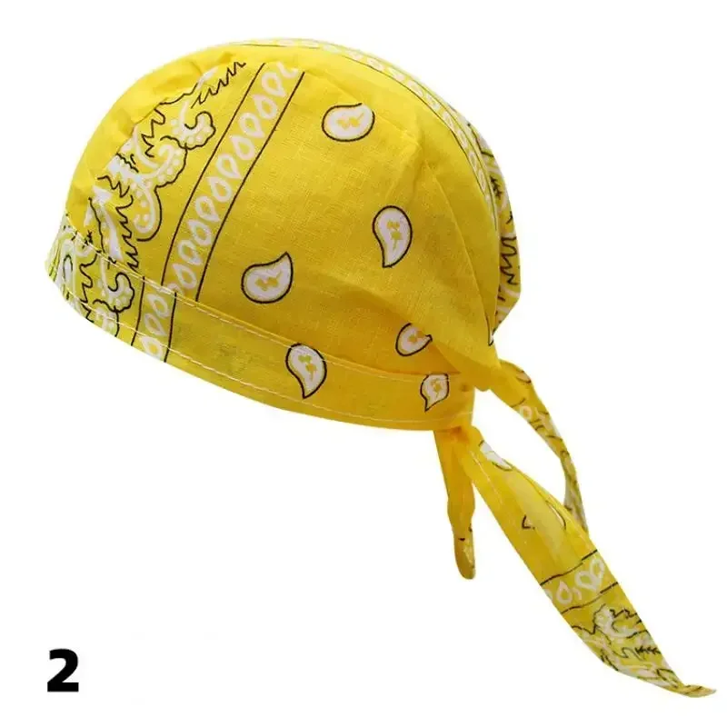 2024 Kleurrijke Hoofdband Bandana Zakdoek Hoofd Man Piratenhoed Fietsen Capuchon Zonwering Sport Ademende Bedrukte Hoofddoek