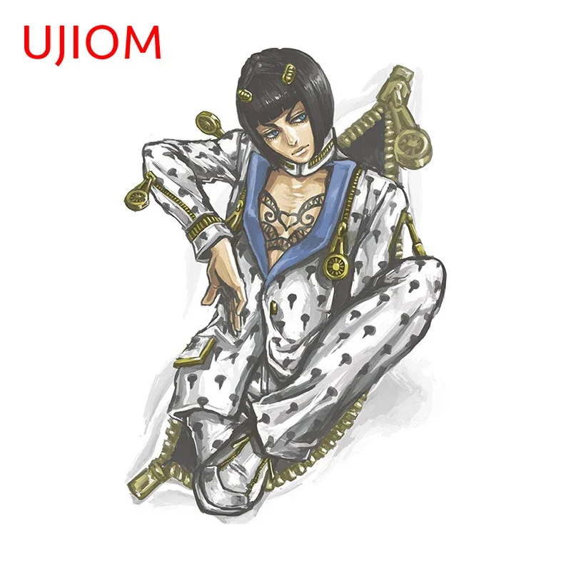 UJIOM 13cm X 8.8cm Cartoon Bruno Tear Wall Sticker Occlusion Scratch Decal Funny Motorcycle Computer Furniture Stickers