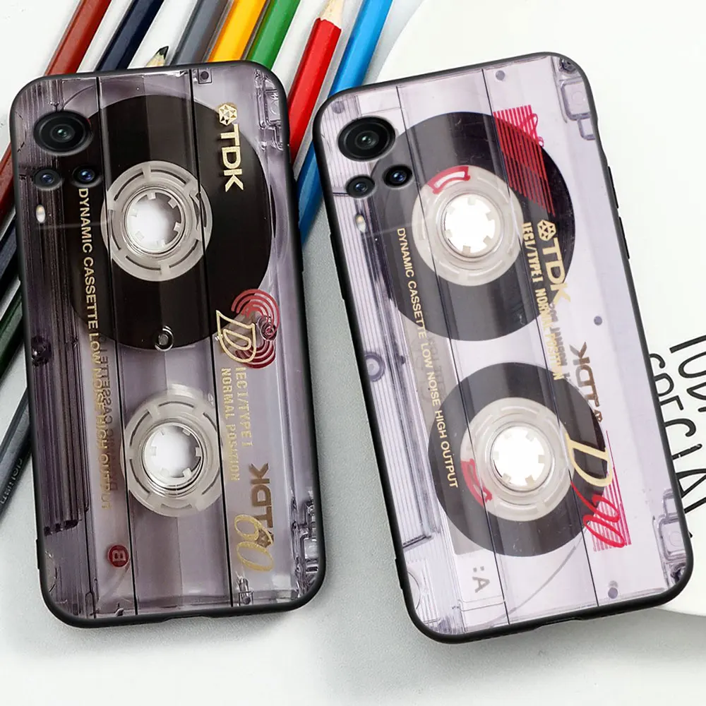 Magnetic Radio tape Cassette Phone Case For VIVO V29 V29E V27 V27E V25 V23 V23E V21 V21E V20 X90 X80 X70 X60 X50 Pro 4G 5G Cover