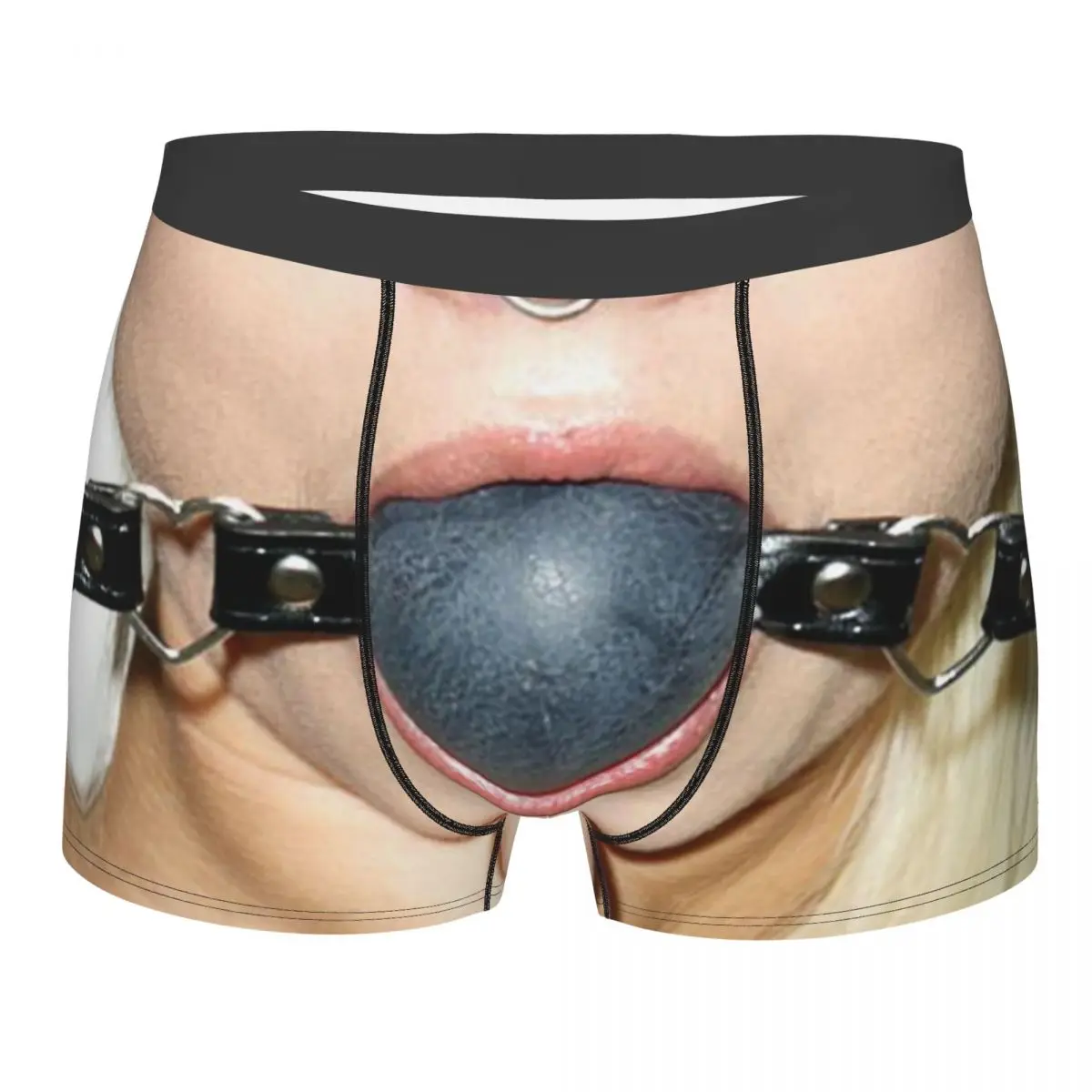 

Ball Gag Mouth And Tongue Underpants Breathbale Panties Male Underwear Print Shorts Boxer Briefs