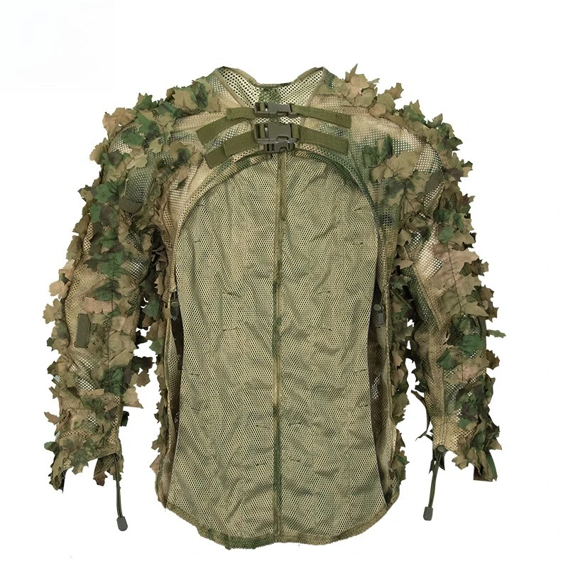 3D Leaf Camouflage Ghillie Suit Lightweight Poncho Hunting Birding Photography CS Camo Cloak