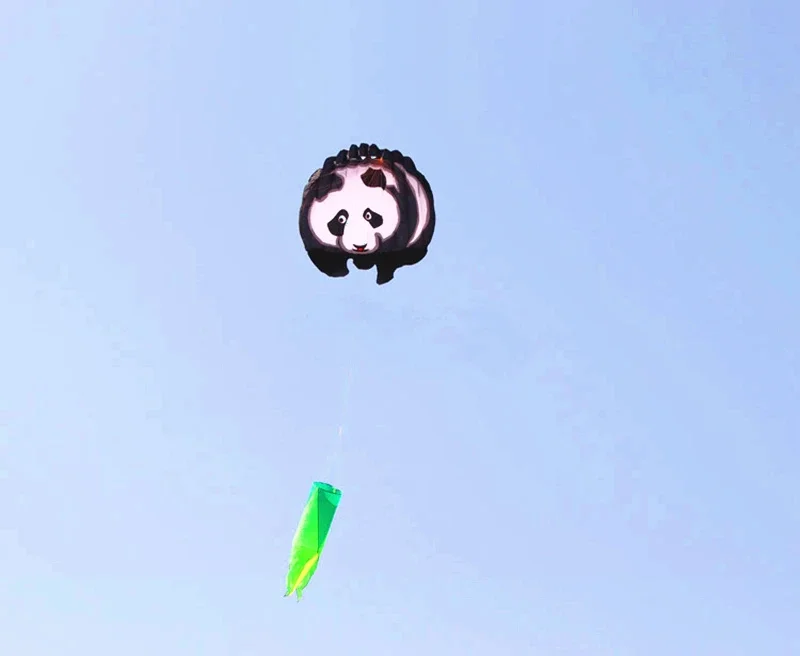 Frete grátis pipa panda grandes pipas macias para adultos pipas voando windsurf caminhada no céu ao ar livre brinquedos weifang kite profissional