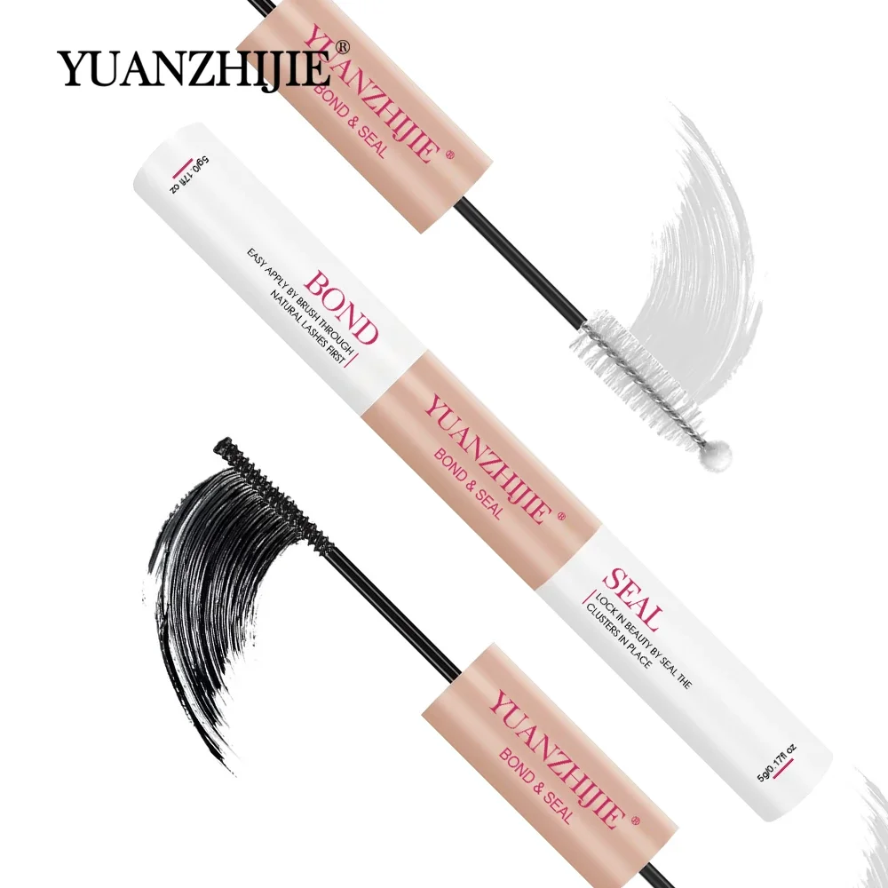 

YUANZHIJIE 2in1 10ML Eyelash Bond and Seal for DIY Lash Clusters Lasting Waterproof for Individual Cluster Mascara Wand Makeup