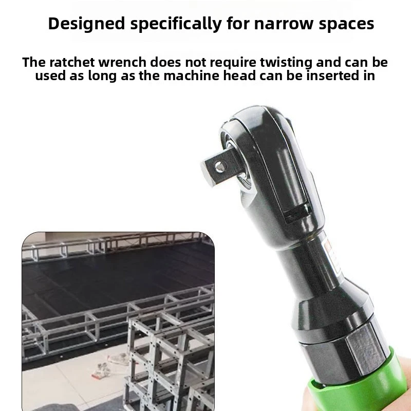 1/2 inch 3/8 inch 1/4 pneumatic ratchet wrench 90 degree right angle small air cannon torque ratchet wrench tool view 4