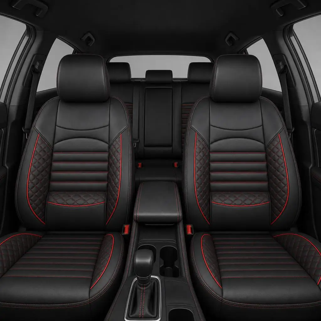 Suitable For 5-Seater Fully Enclosed Leather Seat Covers And Front And Rear Seat Cushions For Nissan Loulan Models 2011-2023