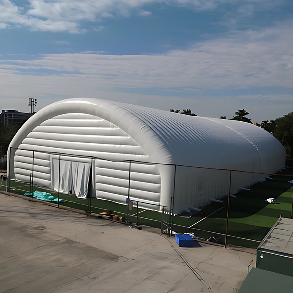 بولي كلوريد الفينيل مقاوم للماء المحمولة في الهواء الطلق العملاق حفلة الحدث قاعة المعارض الرياضة نفخ بناء خيمة نفق شماعات قابلة للنفخ #5