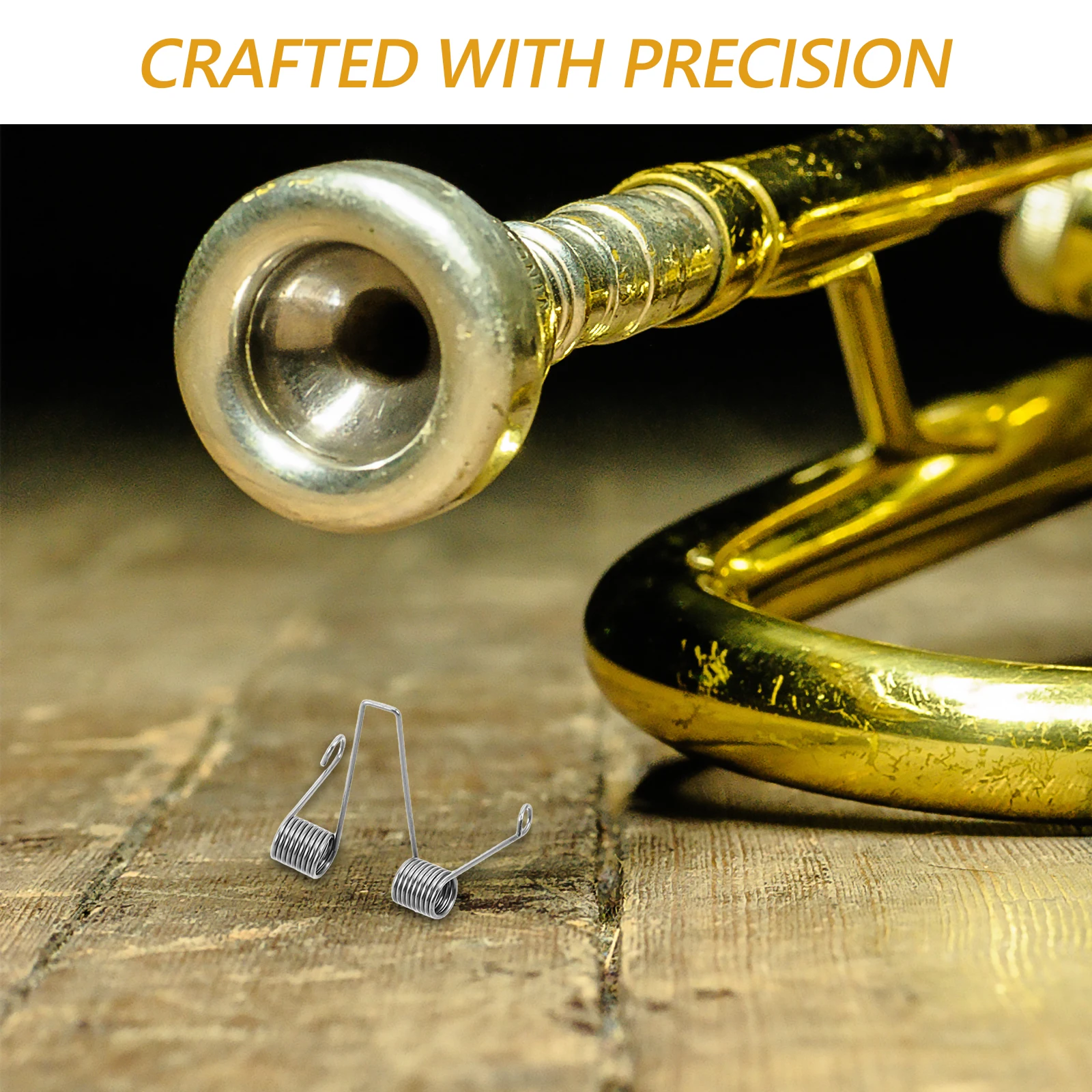 

6pcs Tenor Euphonium Springs Durable Repair Parts Easy Installation Musical Instruments Accessories Brass Spring Ring