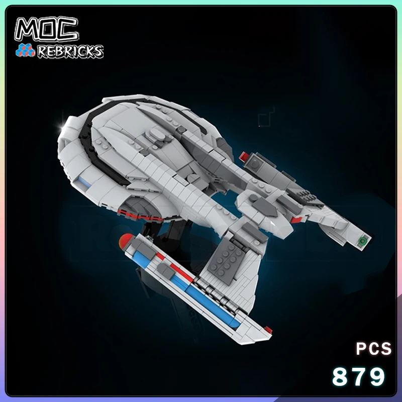 MOC Star Trek USS Thunderchild Enterprise NCC-1701 échelle Midi Voyager bloc de construction modèle originalité briques jouet cadeau de vacances