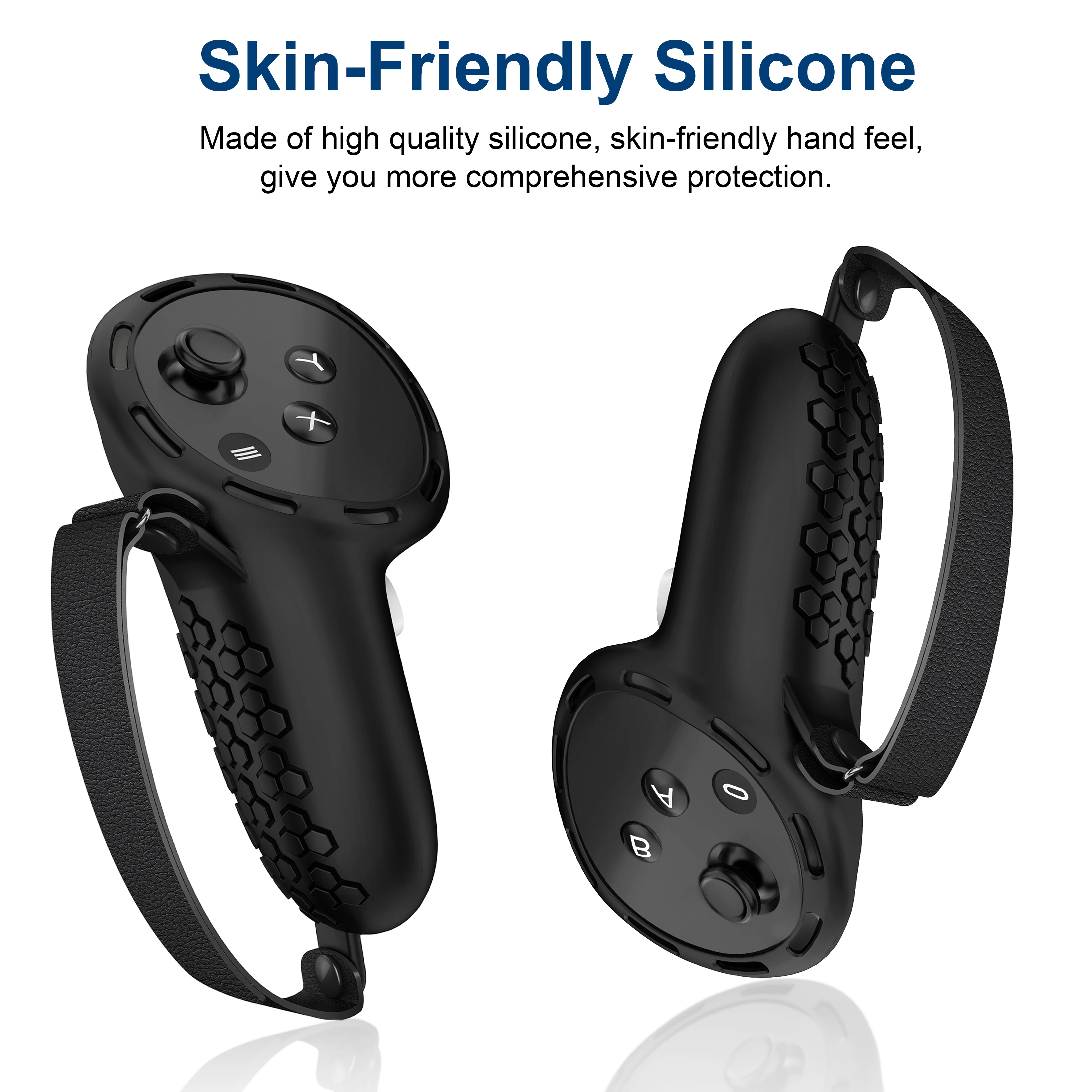 HUADAI Neue VR Zubehör Schutzhülle Für Oculus Quest 3/Quest 3S Touch Controller Silikon Abdeckung Griff Grip mit Knuckle