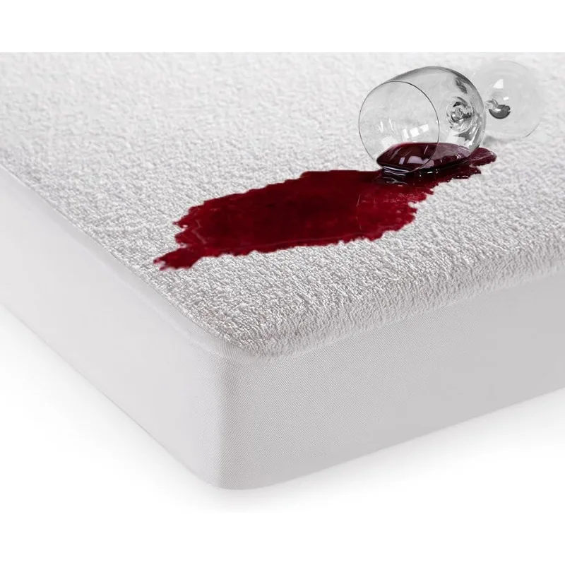 

Threa ll Premium Waterproof Mattress Protector for Queen Size Bed- Soft Terry, Cooling, Noiseless, Machine Washable, Fitted Matt