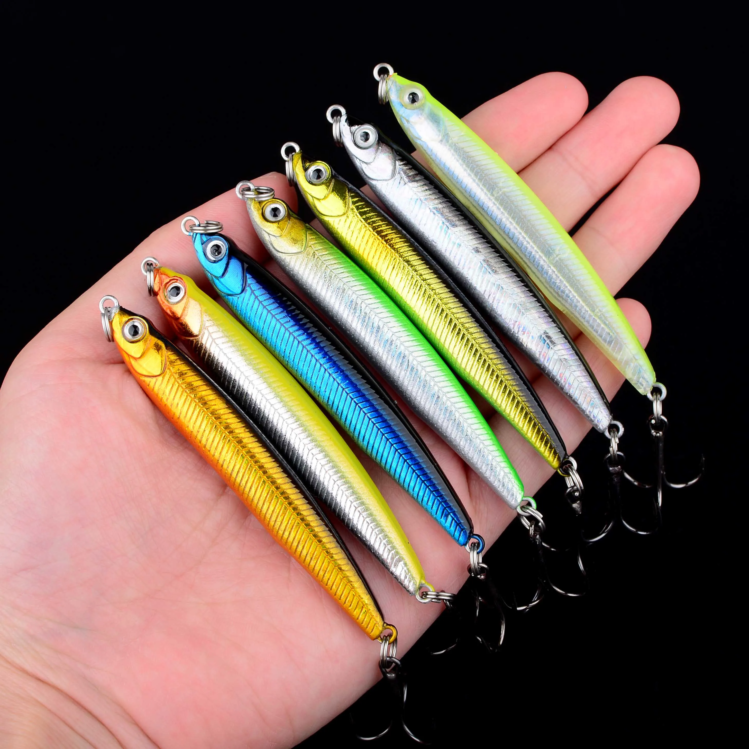 Hochwertiger 1er-Pack Thrill Stick Angelköder 10/15g sinkender Pencil-Köder für lange Würfe, Shad Minnow Kunstköder für Hecht
