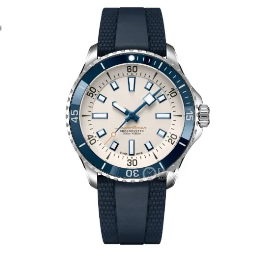2025年ニューファッション高級ブランドスーパーオーシャンメンズ腕時計防水ステンレススチールスポーツスクリューインファッションメンズ腕時計スプリング
