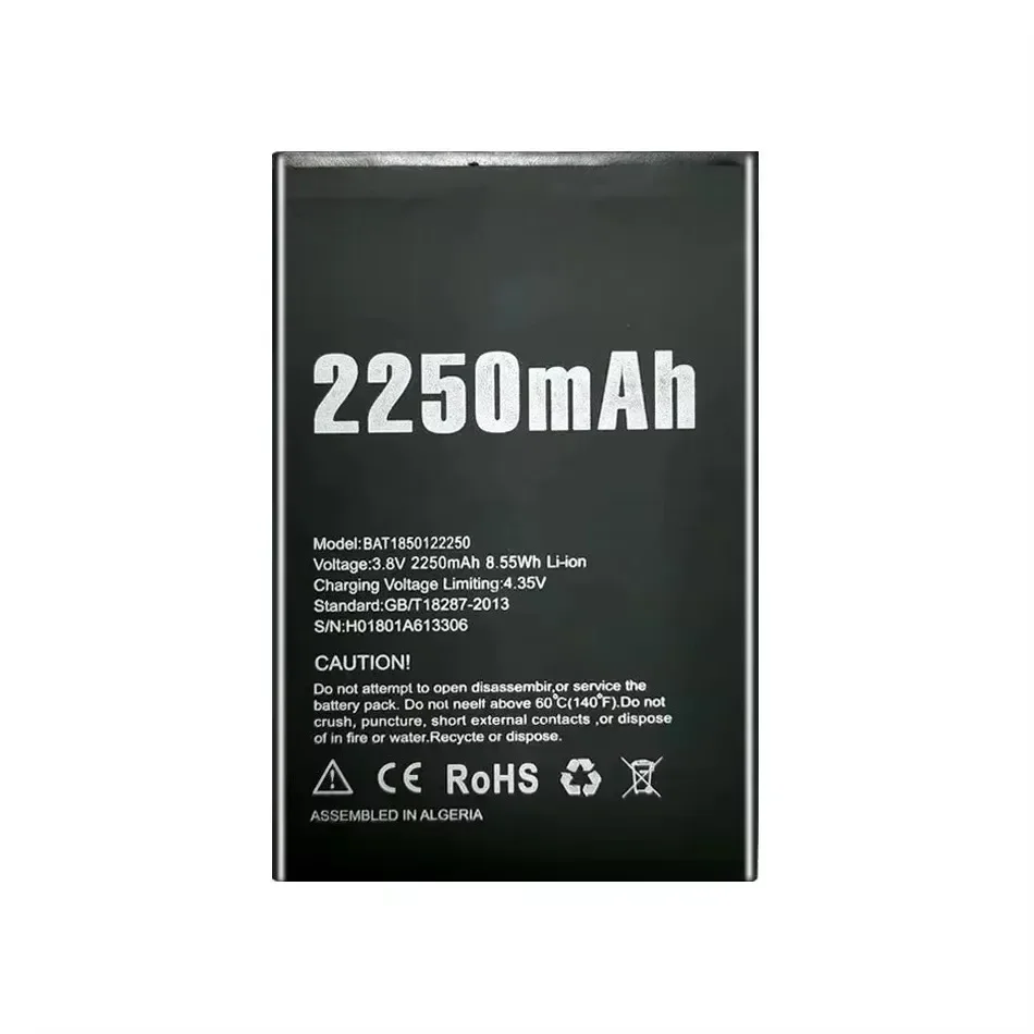 2250mAh Battery BAT1850122250 For Doogee X11 Batterij