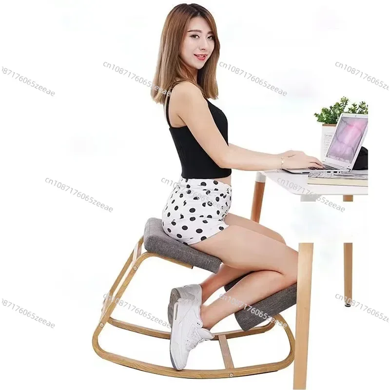 Ergonomic Computer Chair Home Comfortable Sedentary Office Chair Backrest Sitting Posture Correction Kneeling Chair Adult/Kids