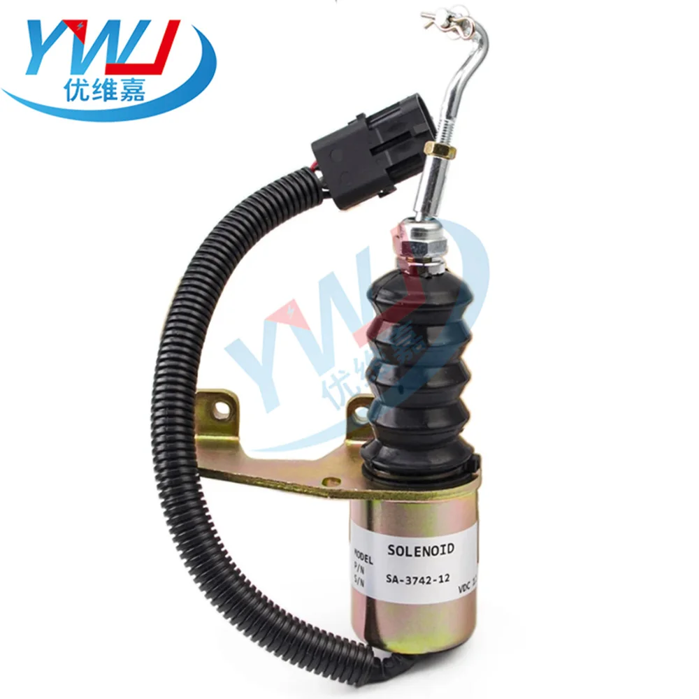 SA-3742 3974947 3932017   Válvula Solenoide de parada de motor diésel 1751ES, interruptor de solenoide de apagado de combustible para gobernador RSV Perkins