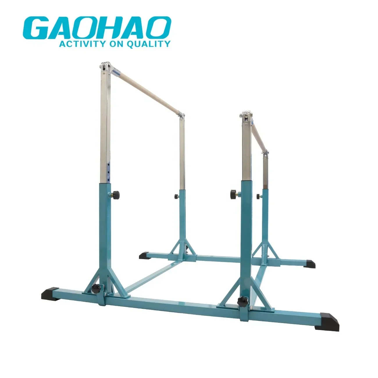 Gaohao gymnastics bar for kids adjustable high quality stable professional gymnastic uneven bars poplar home gymnastics