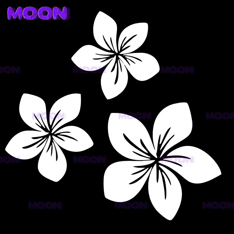 Beautiful Flower Car Decal Brilliant Plum Blossom Pattern Car Motorcycle External Accessories Vinyl Decal