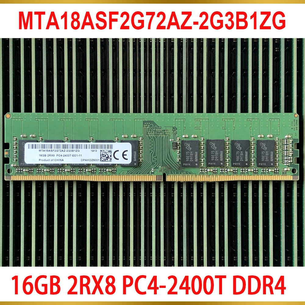 1PCS Server Memory 16G 16GB 2RX8 PC4-2400T DDR4 2400 DDR4 ECC For MT RAM MTA18ASF2G72AZ-2G3B1ZG