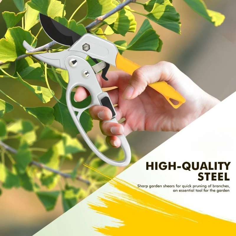

Stainless Steel Gardening Scissors SK5 Gardening Fruit Tree Pruning Shears Garden Branch Shears Flower Pruning Branch Scissors