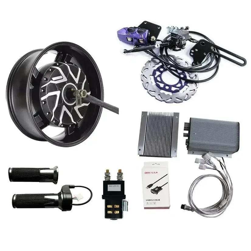 6.0x17inch 8000W Electric Motorcycle Hub Motor Conversion Kits