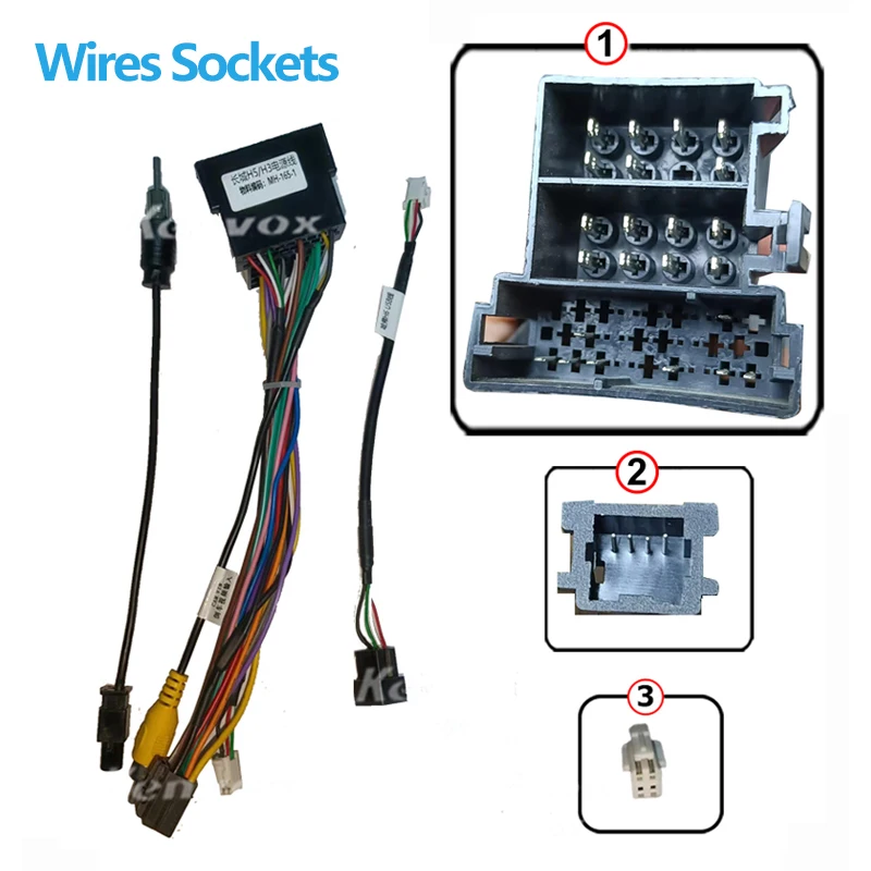 android Car radio Canbus Box Decoder For Great Wall H5/H3 16 pin Wiring Harness Plug Power Cable